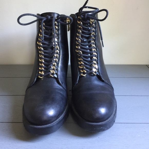 karl lagerfeld combat boots